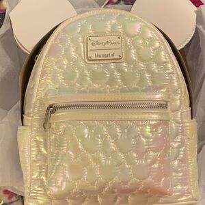 Disney Cream and White Backpack